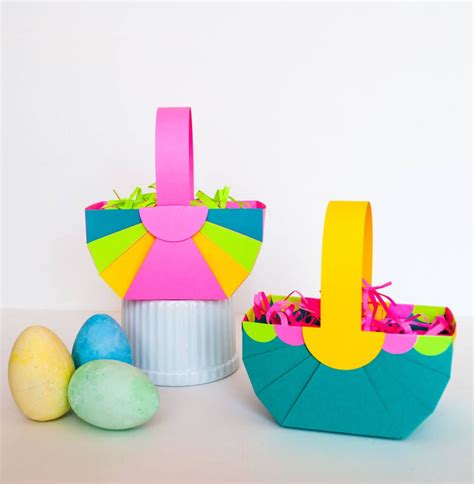 Diy Easter Basket Template Easy Easter Crafts Easter Basket