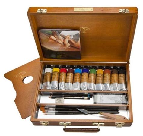 Charvin Extra Fine Oil Set Large Wooden Box The Paintbox