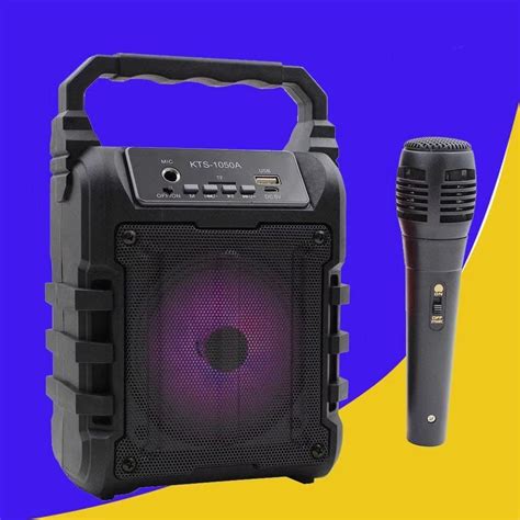 Cod Kts Karaoke Portable Wireless Bluetooth Speaker With Free Mic