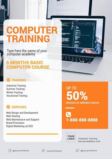 Free Computer Training Flyer Templates