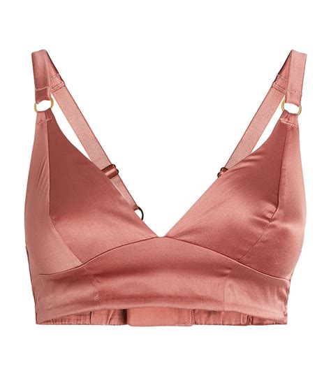 Covent Garden Silk Satin Bralette