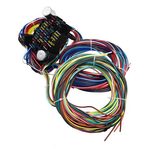 21 Circuit Wiring Harness Street Hot Rat Rod Custom Universal Wire Kit