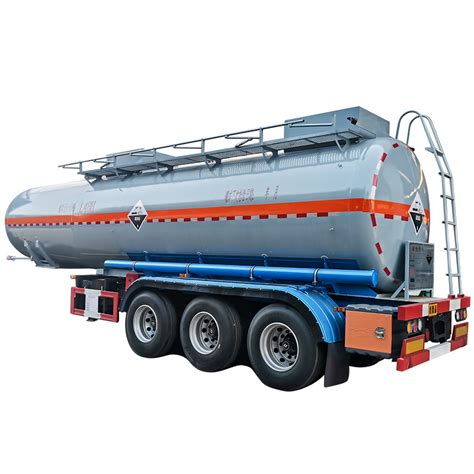 3 Axles Sulfuric Acid Solution Chemical Tanker Semi Trailer China