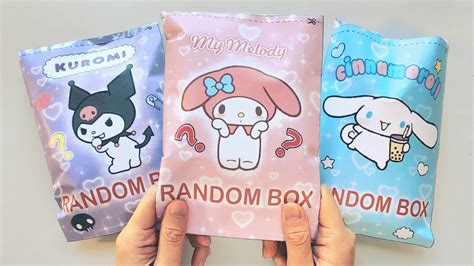 Paper Diy Sanrio Blind Bag Asmr Unboxing Random Bag