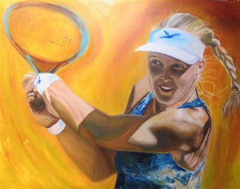 Powervrouw Painting by Mariëlle Van Woudenberg Artmajeur Tennis