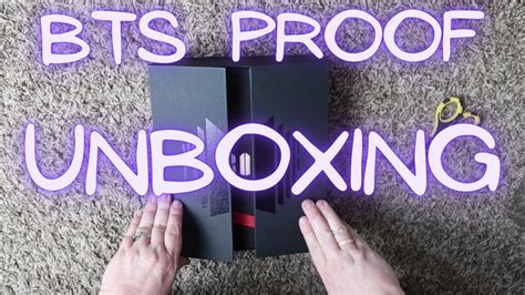 BTS PROOF ALBUM UNBOXING STANDARD EDITION YouTube