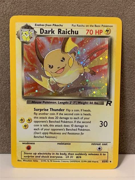 Dark Raichu Holo Eng Team Rocket Pokemon Kaufen Auf Ricardo