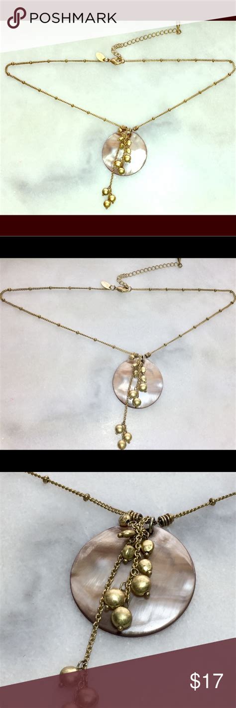 Lia Sophia Mother Of Pearl Pendant Necklace Pearl Pendant Necklace