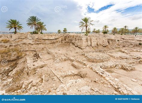 Tel Megiddo National Park Jezreel Valley Israel Stock Photo Image