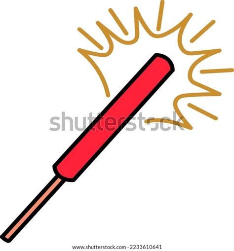 Diwali Fireworks Hand Drawn Icon Vector Stock Vector (Royalty Free ...