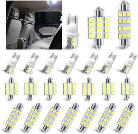 Amazon Suvnie 10 PCS Car Interior LED Light Bulb T10 5050 5SMD