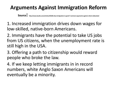 Ppt Us Immigration Debate Summary Of Key Issues Powerpoint Presentation Id 2237240