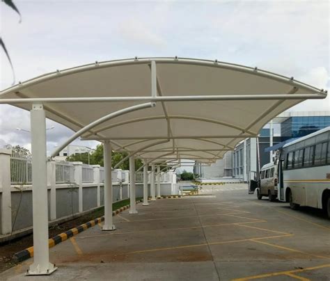 Tunnel Car Parking Tensile Fabric Structure For Commercial Polished