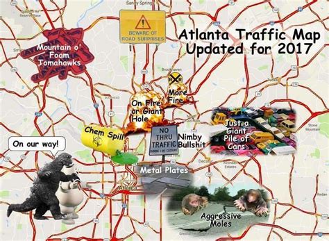 2017 Atlanta traffic map : r/Atlanta