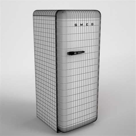 SMEG FAB28 50年代风格冰箱 3D模型 39 c4d fbx lwo obj max Free3D