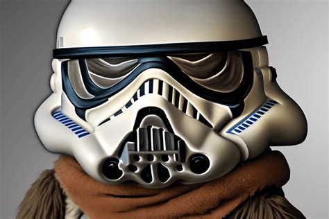 Ewok Portant Un Casque Stormtrooper Creative Fabrica