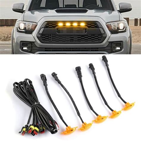 X Amber Lens Led Front Grille Running Lights For Ford F F