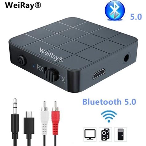 Émetteur Récepteur Bluetooth 5 0 WeiRay Adaptateur Audio sans Fil