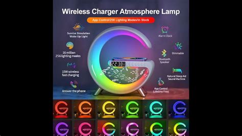 New Intelligent G Shaped Led Lamp Bluetooth Speaker Wireless