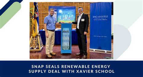 Snap Seals Renewable Energy Supply Deal With Xavier School