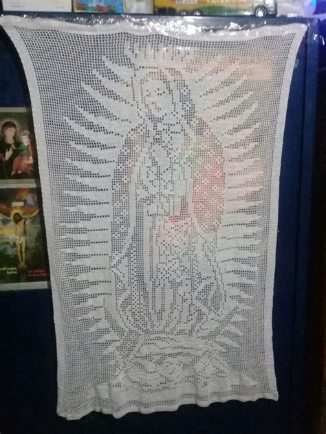 La Virgen De Guadalupe En Punto Filet A Crochet Yo La Quería En