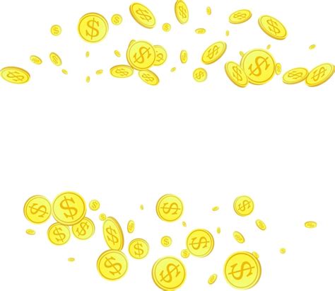 Premium Vector Realistic Gold Coins Explosion Isolated On Transparent