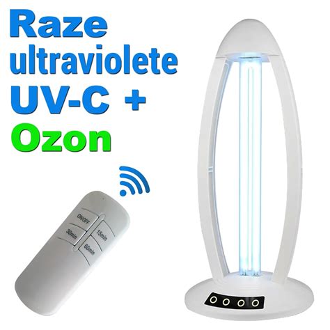 Lampa Bactericida Uv C Si Ozon 38w Telecomanda Si Temporizator