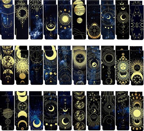 60 Pieces Space Magnetic Bookmarks Galaxy Cool Bookmarks For Book