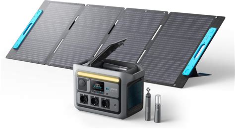 Anker SOLIX C800 Plus Tragbare Powerstation Mit 200W Solarpanels 1200W