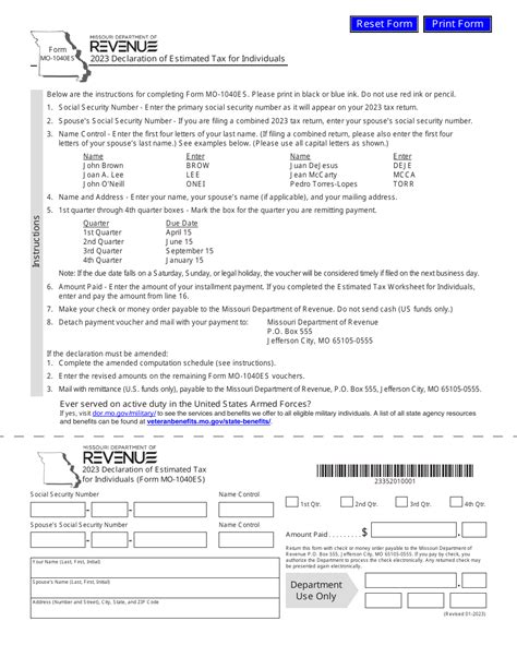 Estimated Tax Payments Forms Vouchers Daron Emelita