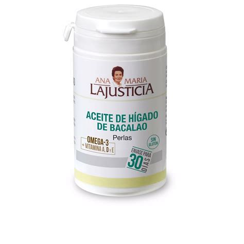 Ana María Lajusticia Aceite De Higado De Bacalao Vitamina E 90 perlas