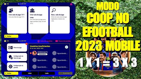 COOP EFOOTBALL 2023 MOBILE NOVO MODO 3 X 3 YouTube