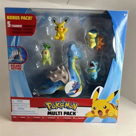 Paquete M Ltiple De Figuras De Batalla De Pok Mon Lapras Pikachu