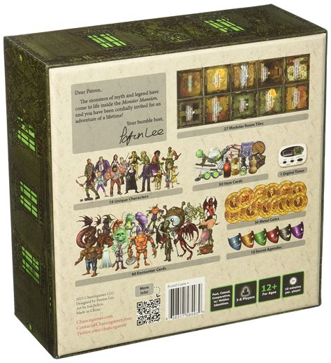 Galleon Nocturnal Media Monster Mansion Board Game