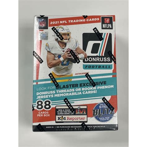 2021 Panini Donruss Football Blaster Box With 11 Packs Pristine Auction