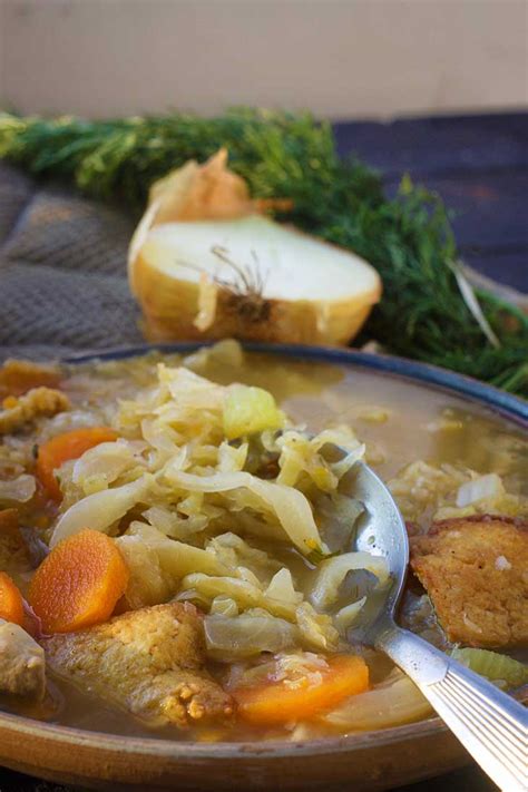 Sauerkraut Soup German Cabbage Soup