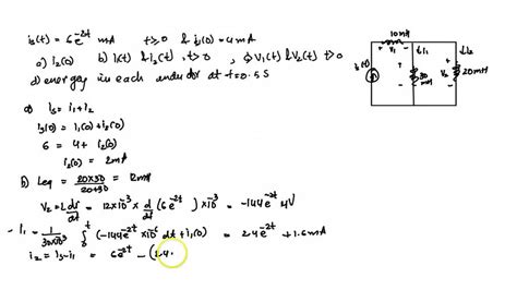 SOLVED Consider The Circuit Shown In Fig P6 10 Where The Inductor