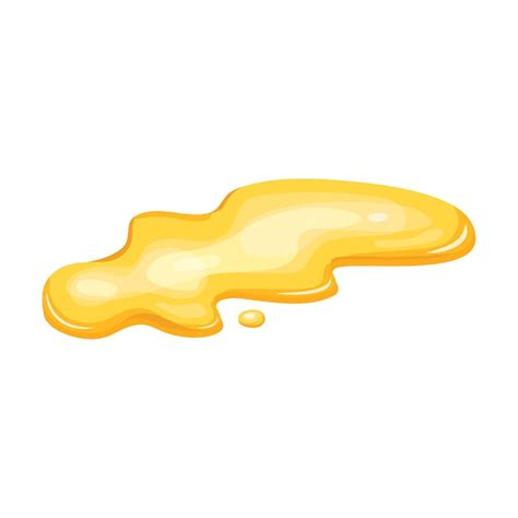 Premium Vector Yellow Puddle Oil Liquid Gold Honey Spill Juice Drop