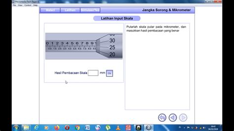 Penggunaan Mikrometer Sekrup Disertai Dengan Simulasi Dan Cara