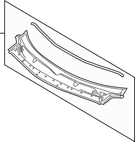 2018 Ford Explorer Cowl Grille Cover Panel Top Grille