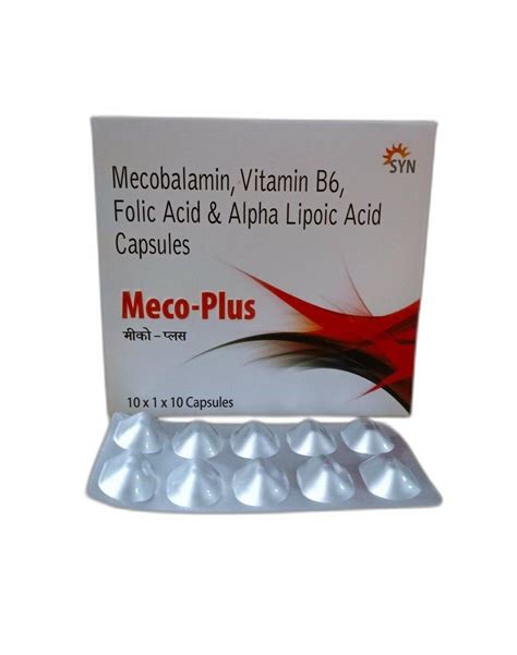 Mecobalamin Vitamin B6 Folic Acid And Alpha Lipoic Capsules At Rs 200 Box Alpha Lipoic Acid