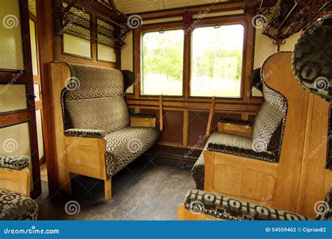 Interno Di Vecchio Treno A Vapore Fotografia Stock Immagine Di