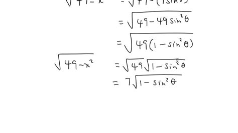 Solved Trigonometric Substitution In Exercises And Use The