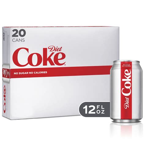 Diet Coke Soda Soft Drink 12 Fl Oz 20 Pack