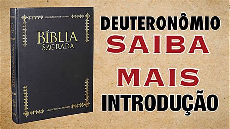 O Livro De Deuteron Mio Saiba Mais Introdu O Youtube