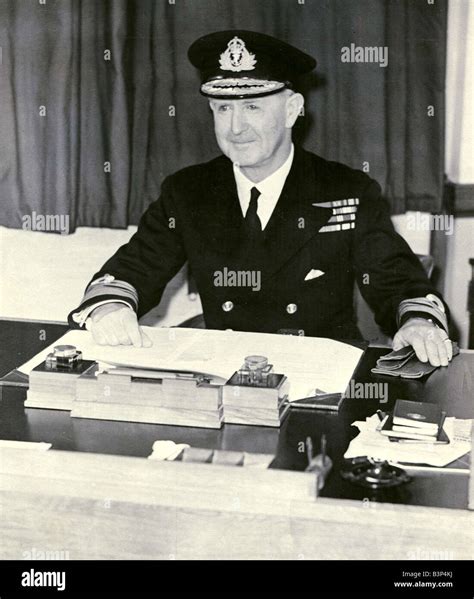 Admiral Of The Fleet Lord Cunningham Ww2 Admiral Stock Photo Alamy