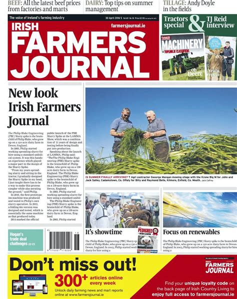 Say Hello To The Fresh New Face Of The Irish Farmers Journal 15 June