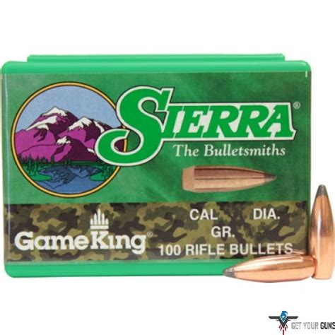 Sierra 30cal 308 150gr Fmjbt Bullet Gameking 100box Budget