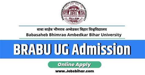 Brabu Ug Admission 2023 Ba Bsc Bcom