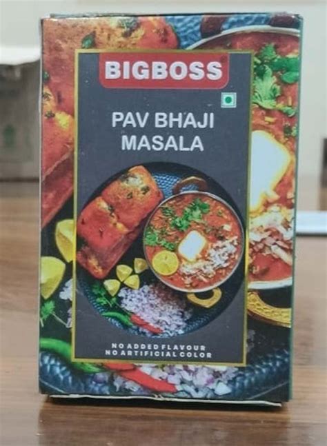 Big Boss Pav Bhaji Masala Packaging Size 100 G Packaging Type Box At Best Price In Indore